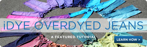 iDye Overdyed Jeans: a Dharma Featured Tutorial