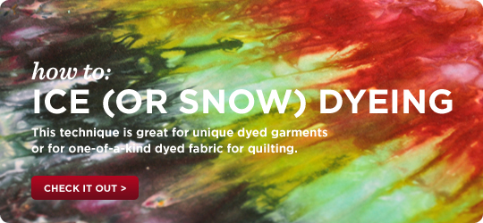 How To: Ice (or Snow) Dyeing