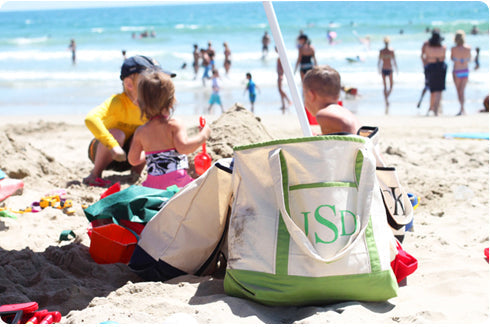 Monogrammed Canvas Totes