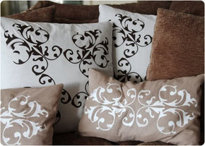 Screen Printed Drapes & Pillows