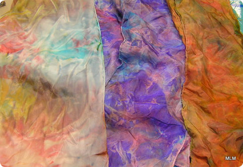 Dyeing Silk Scarves with Spectra Art Tissue