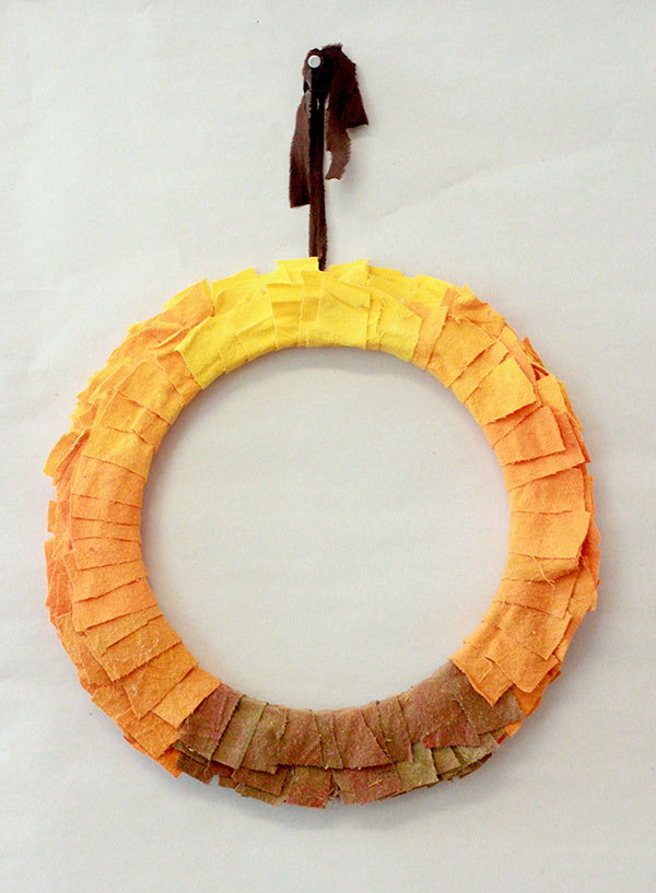 Fall Ombre Wreath Tutorial