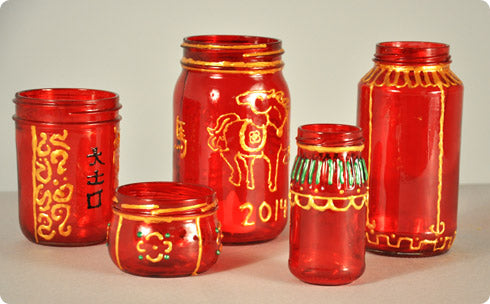 Chinese New Year Mason Jar Lanterns