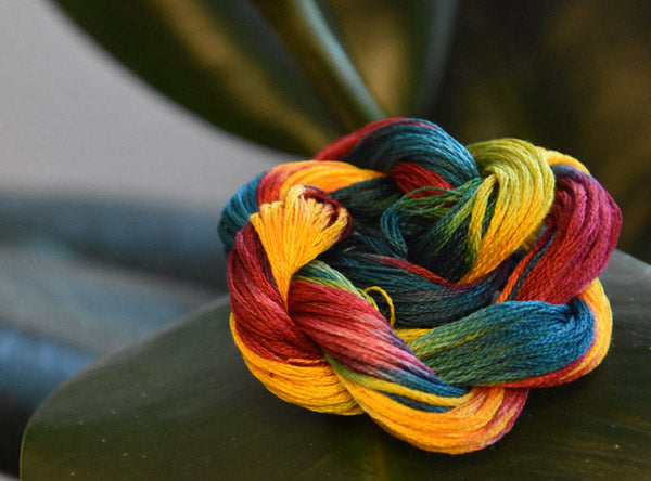 Dyeing Embroidery Floss with Fiber Reactive Dyes