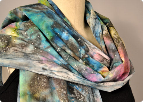 Galaxy Scarves with Tumble Dye Paints