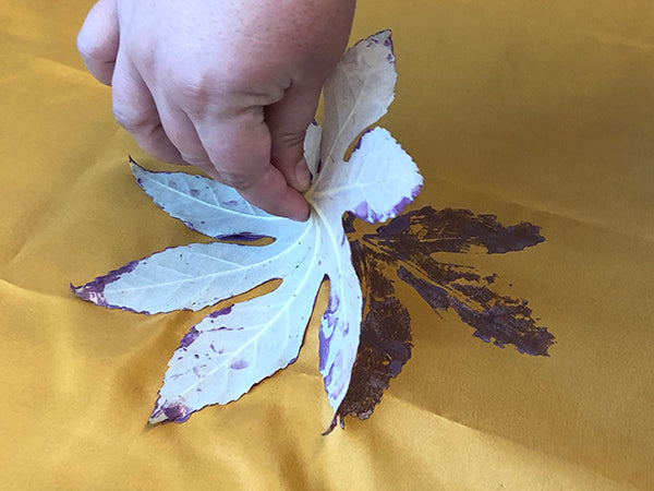 Leaf Printing With Lumiere Pearlescent Paints