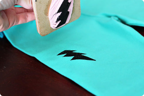 Hand-Stamped Leggings