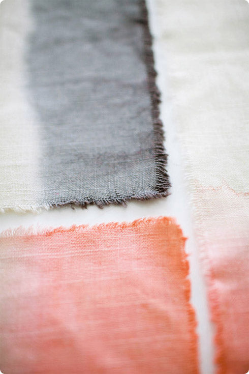 DIY Dip Dye Placemats