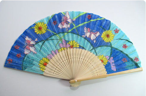 Elegant Silk Fan with FabricMate Markers A Tutorial