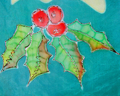 Jones Tones Foil Embellished Silk Scarf