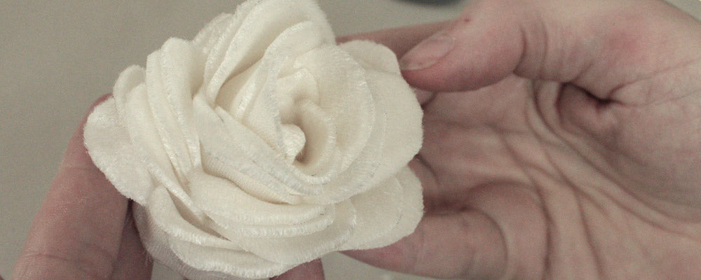 Silk Velvet Flower Bouquet and Headband