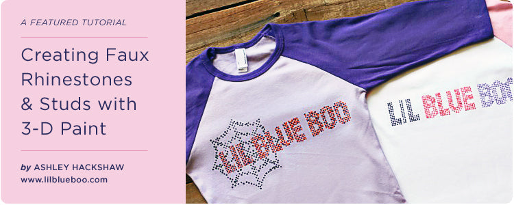Creating Faux Rhinestones & Studs with 3-D Paint