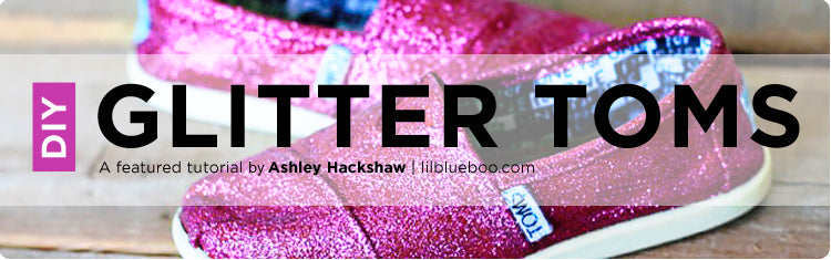 DIY Glittery Toms