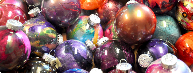 Hand-Painted Glass Ornaments