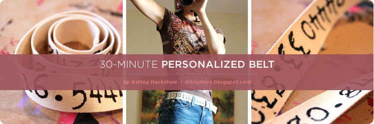 30-Minute Personalized Belt