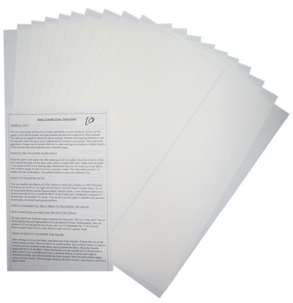 Inkjet Transfer Paper Instructions