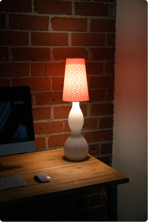 Lace Lampshade with Inkodye