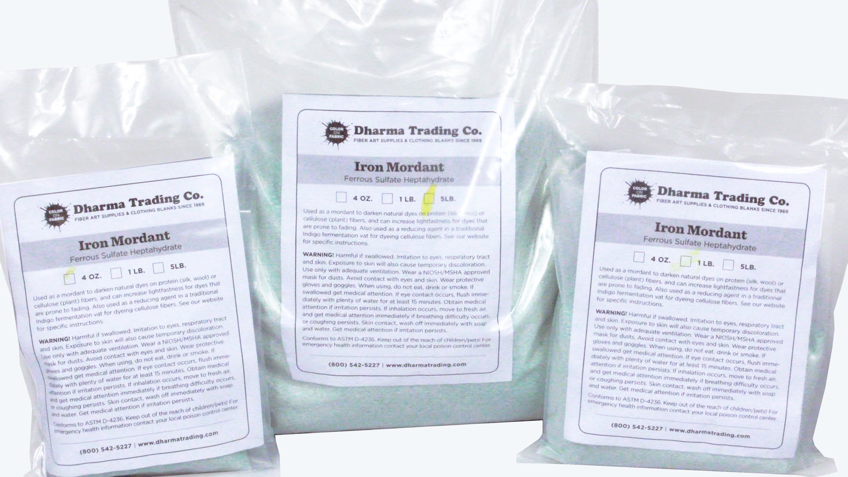 Mordanting using Iron (Ferrous Sulfate) Instructions