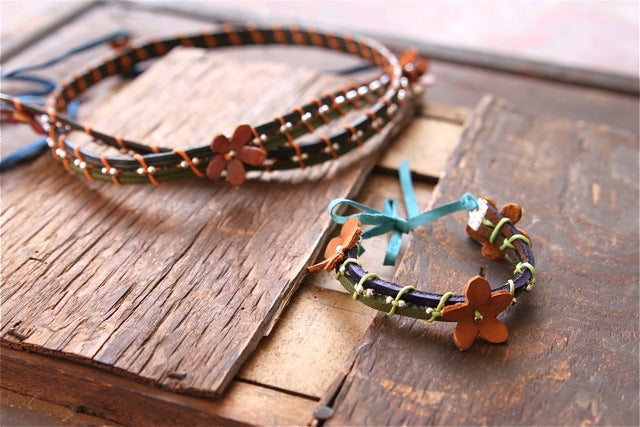 Painted Leather Shoelace Accessories