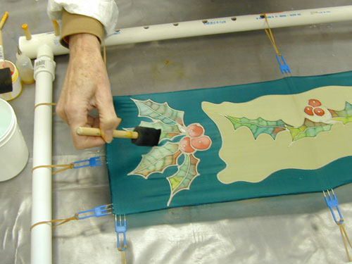 Festive Silk Scarf With Jacquard Starter Set