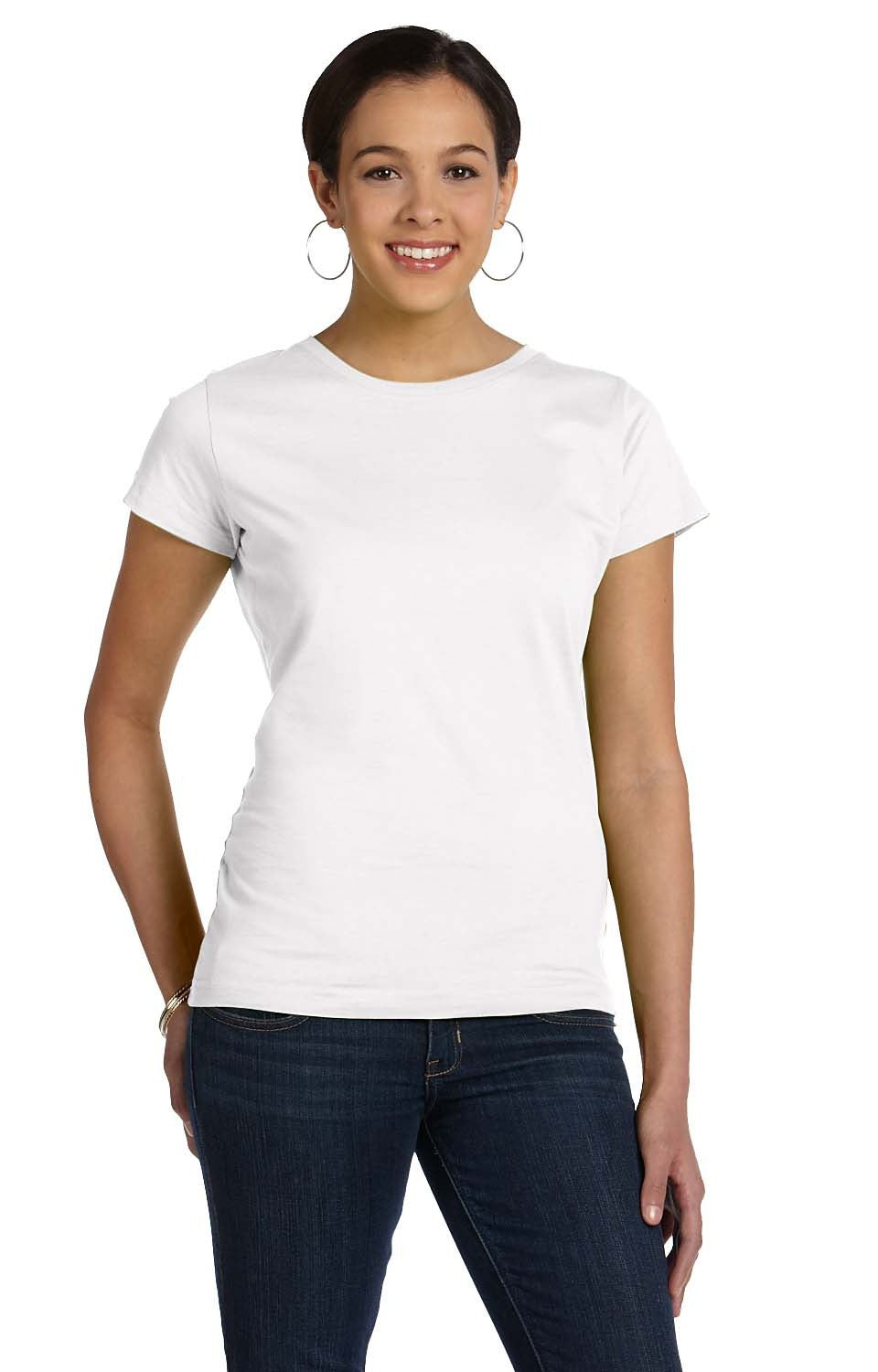 Ladies Fine Jersey Longer Length T-Shirt