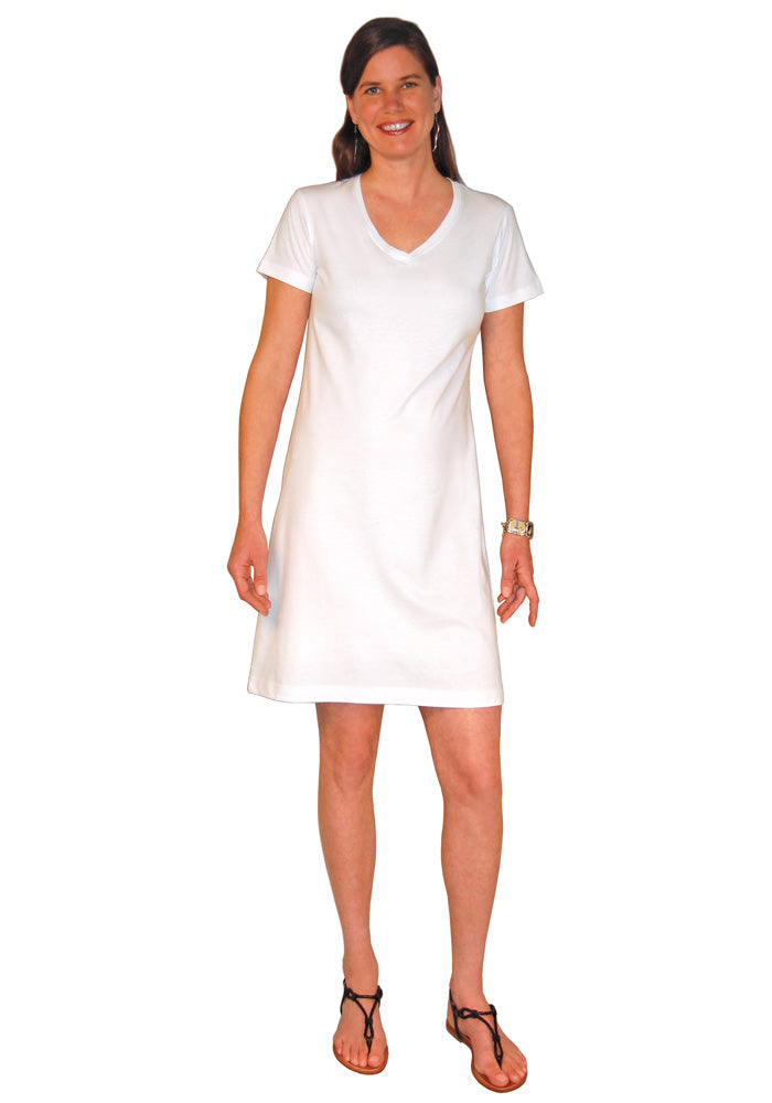 Ladies Fine Jersey V-Neck Coverup