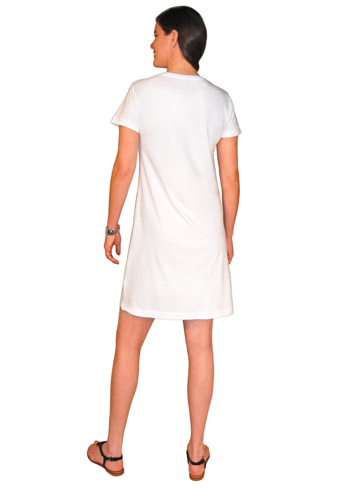 Ladies Fine Jersey V-Neck Coverup