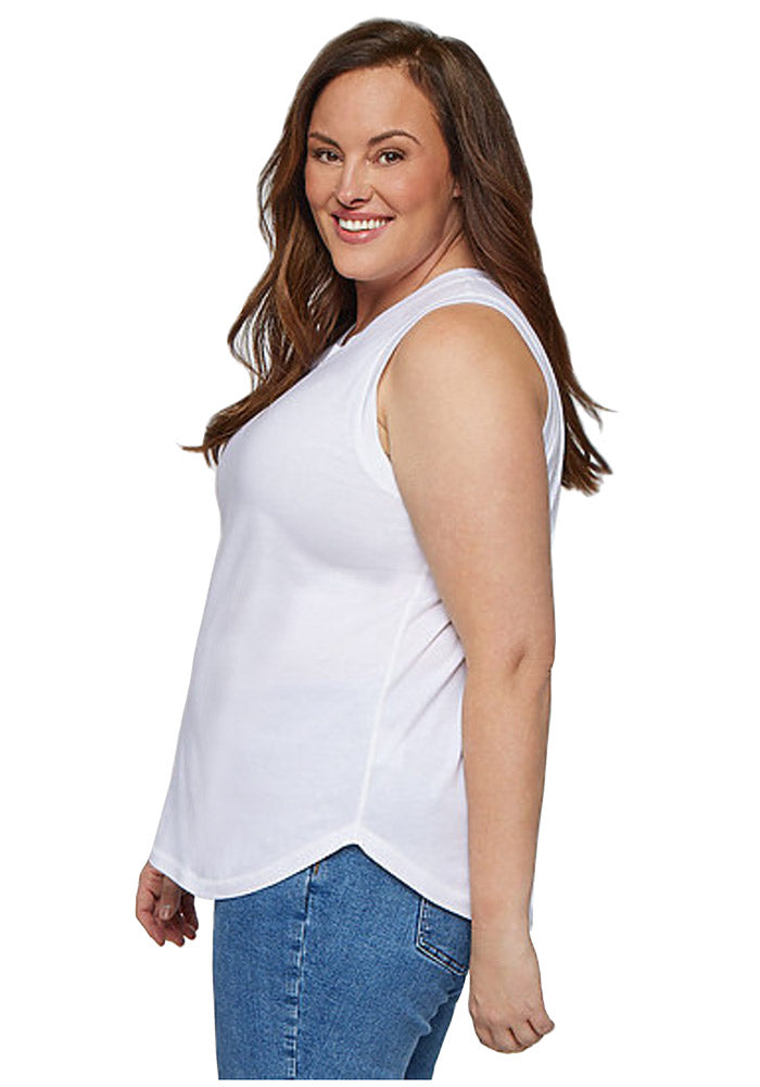Ladies Curvy Fine Jersey Tank
