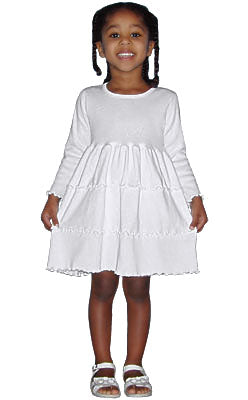 3 Tier Ruffle Dress Long Sleeve