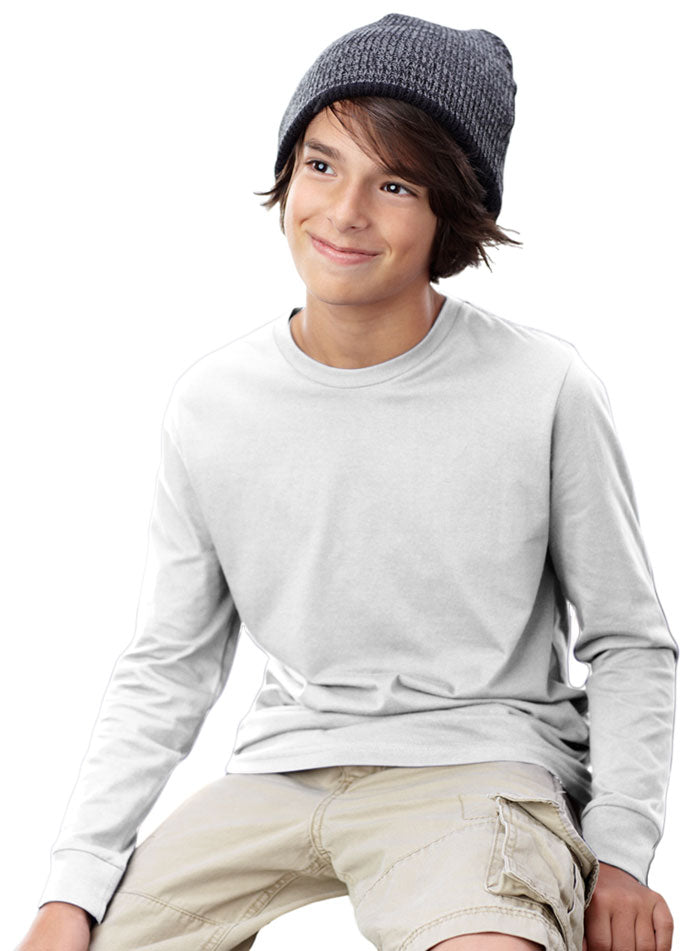 Youth Fine Jersey Long Sleeve T-Shirt