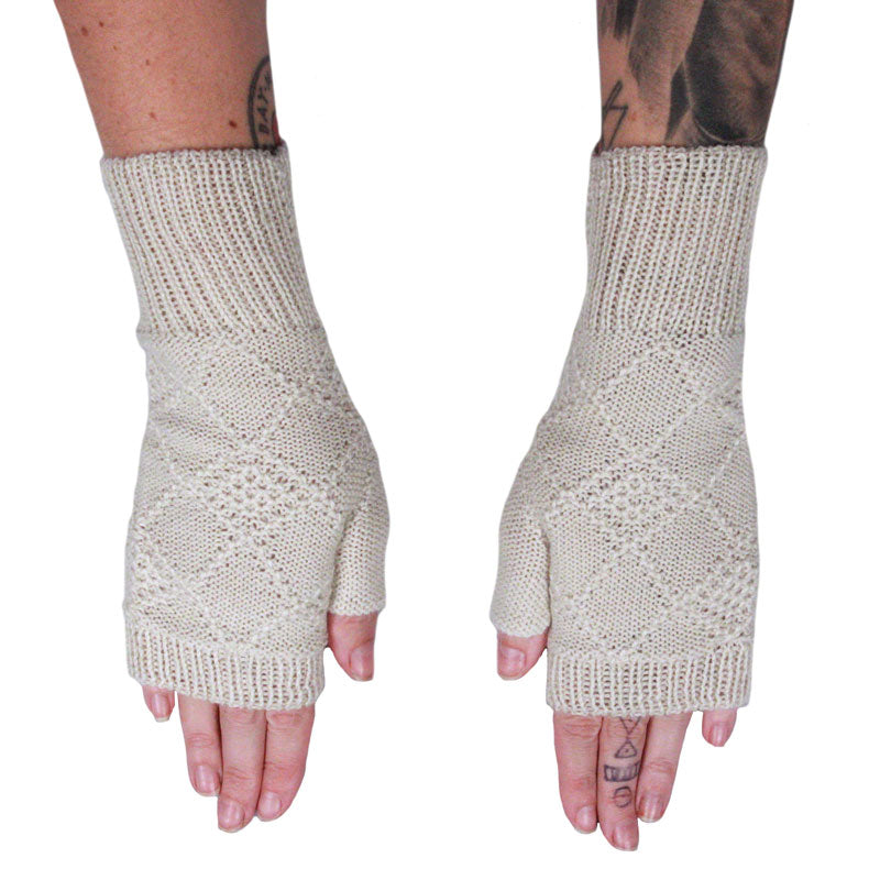 Alpaca Fingerless Mittens
