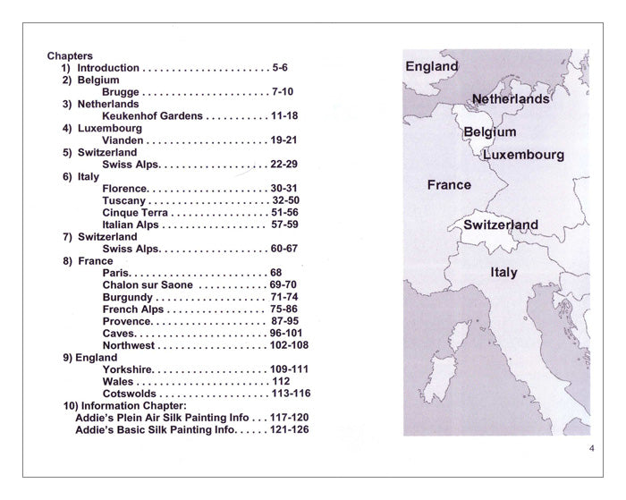 Addie Silk Art - Plein Air Silk Painting in Europe