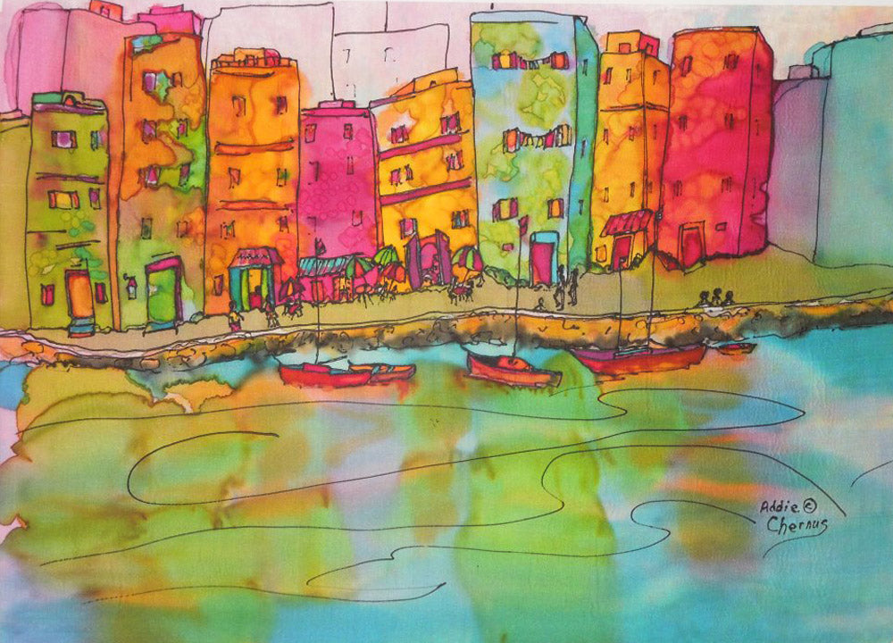 Addie Silk Art - Plein Air Silk Painting in Europe