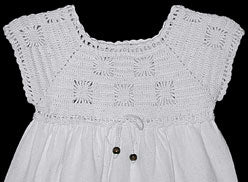 Bolivian Crocheted Dress Style 1: Sunburst