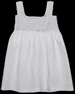 Bolivian Crocheted Dress Style 2: Lattice
