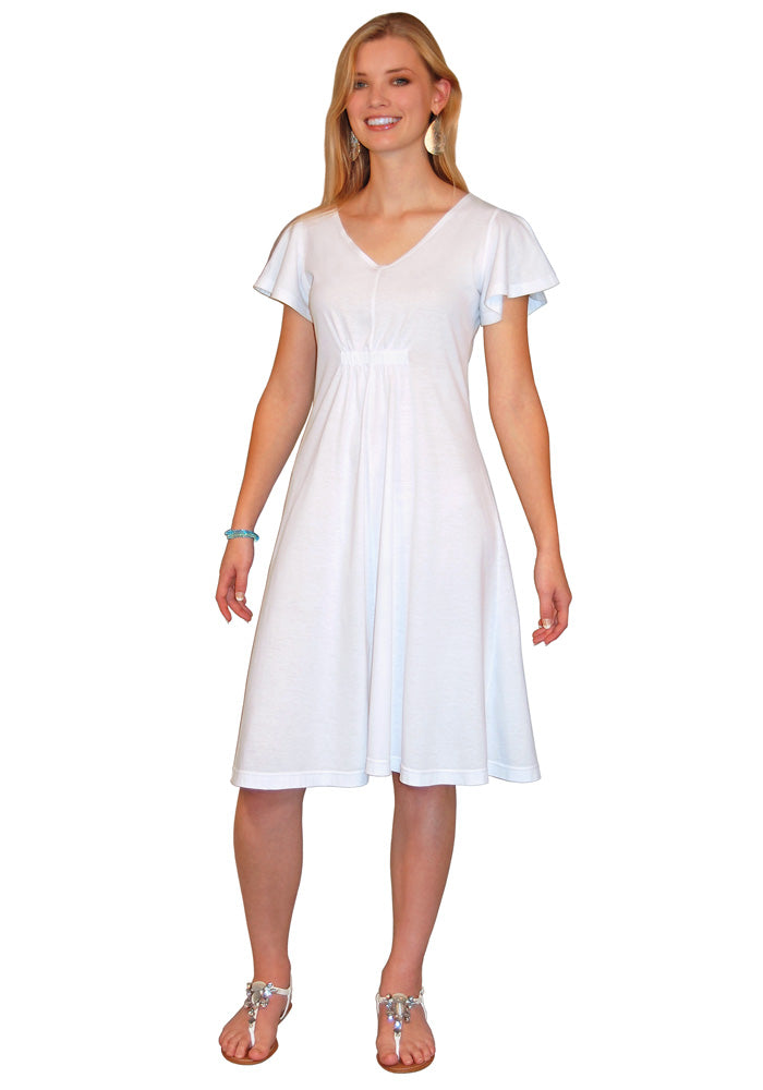 Butterfly Cinch-Front Dress