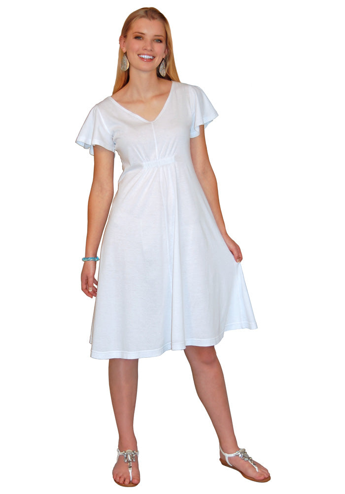 Butterfly Cinch-Front Dress