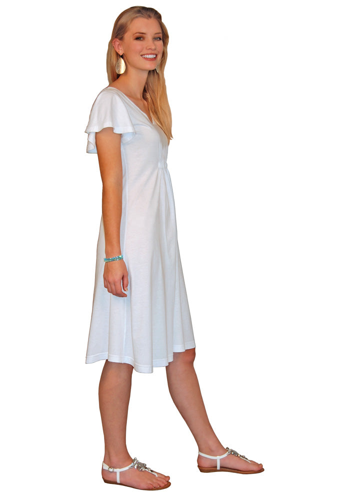 Butterfly Cinch-Front Dress