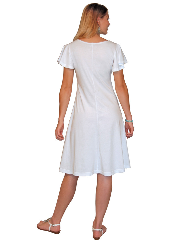 Butterfly Cinch-Front Dress