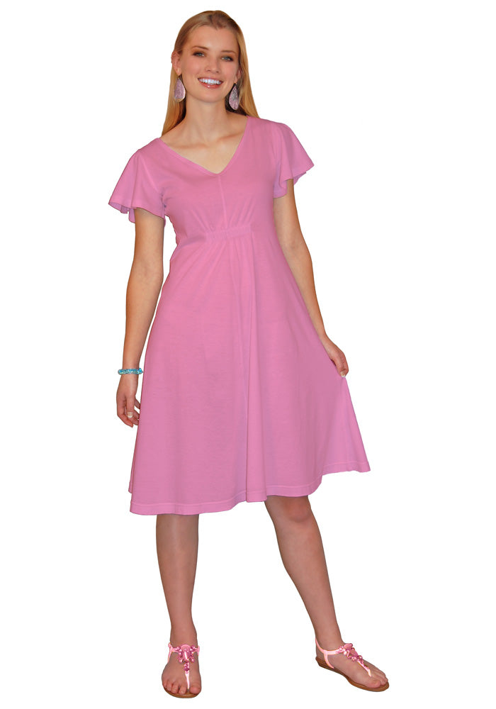 Butterfly Cinch-Front Dress