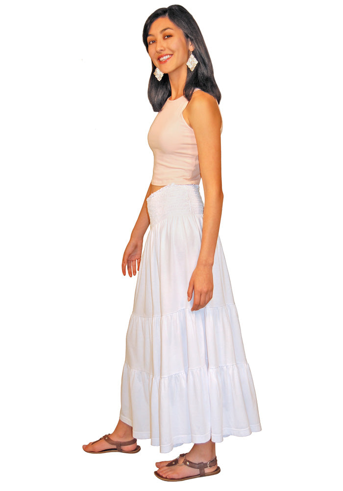 Tiered Jersey Skirt