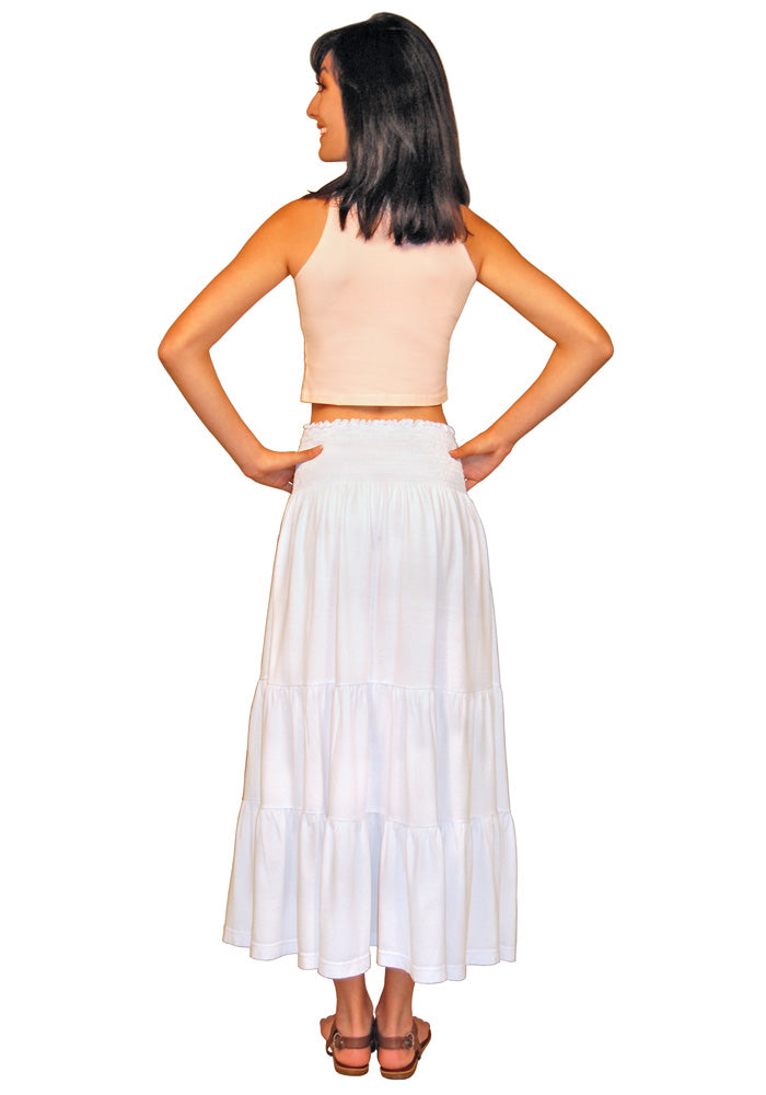 Tiered Jersey Skirt