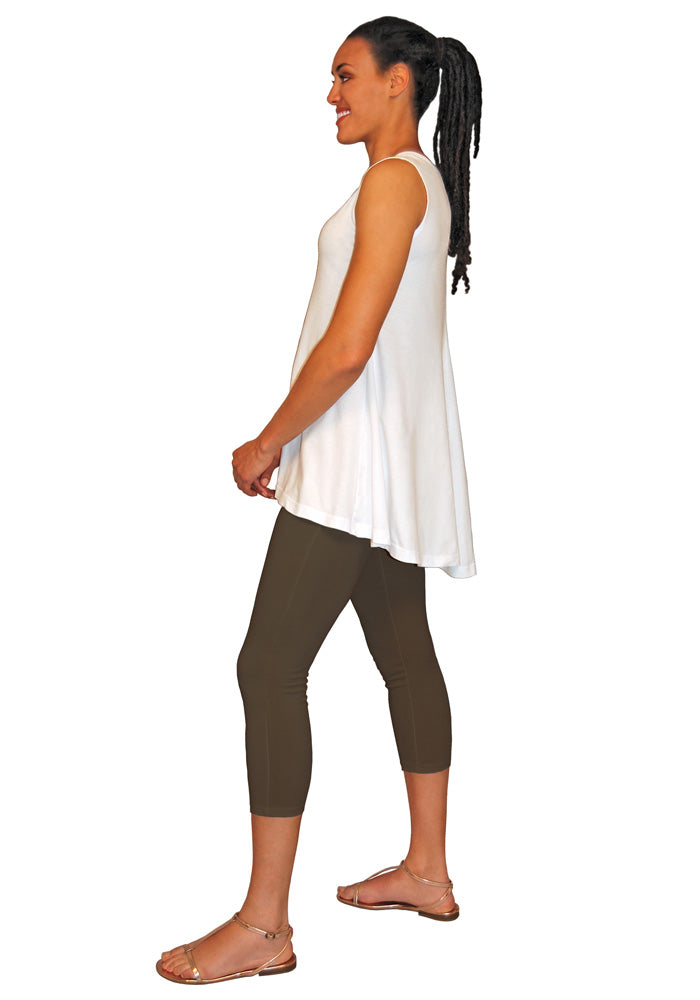 Hi-Lo Flared Back Tank Top