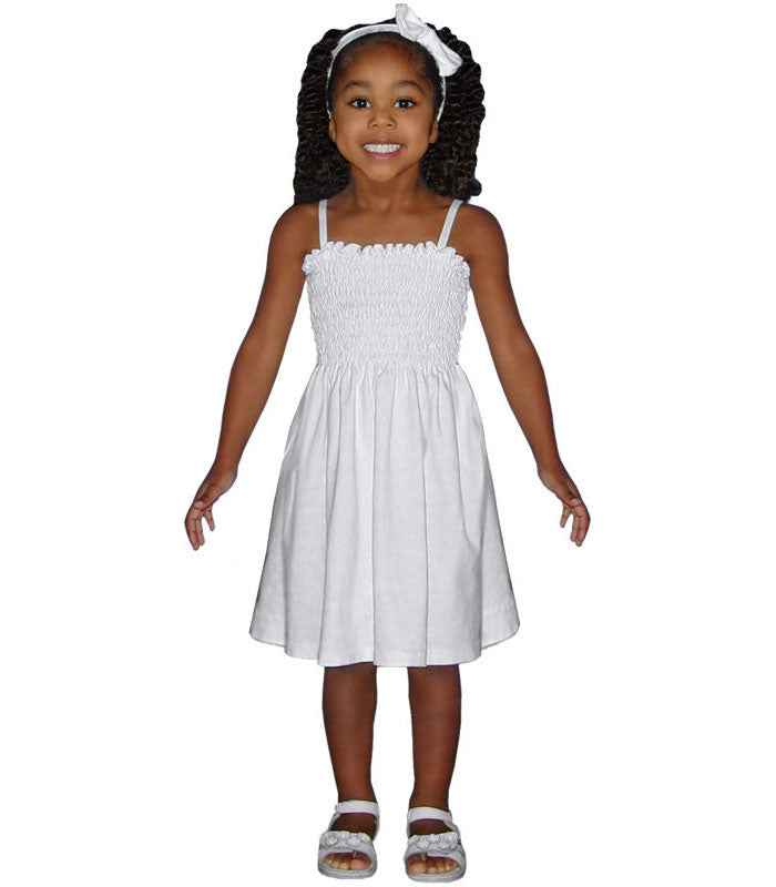 Girl's Smocked Spaghetti Dress