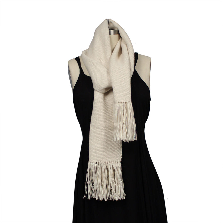 Natural White Scarf