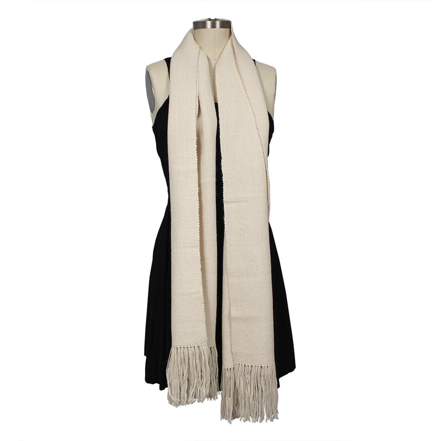 Natural White Scarf