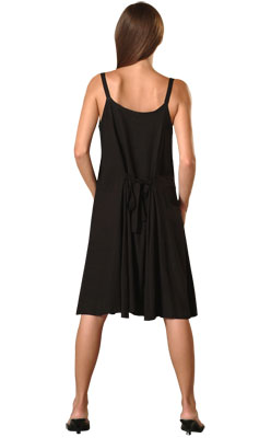 Rayon Short Ribbon Strap Dress