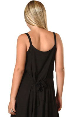 Rayon Short Ribbon Strap Dress