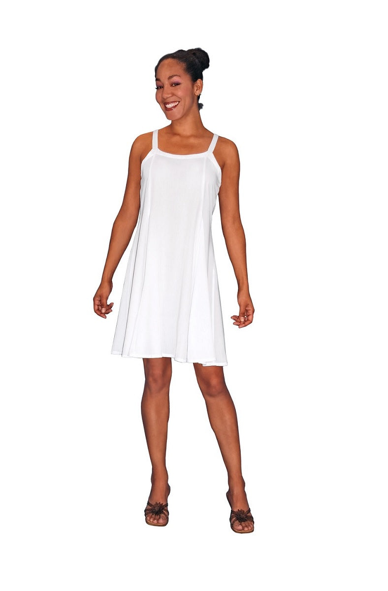 Rayon Short Ribbon Strap Dress