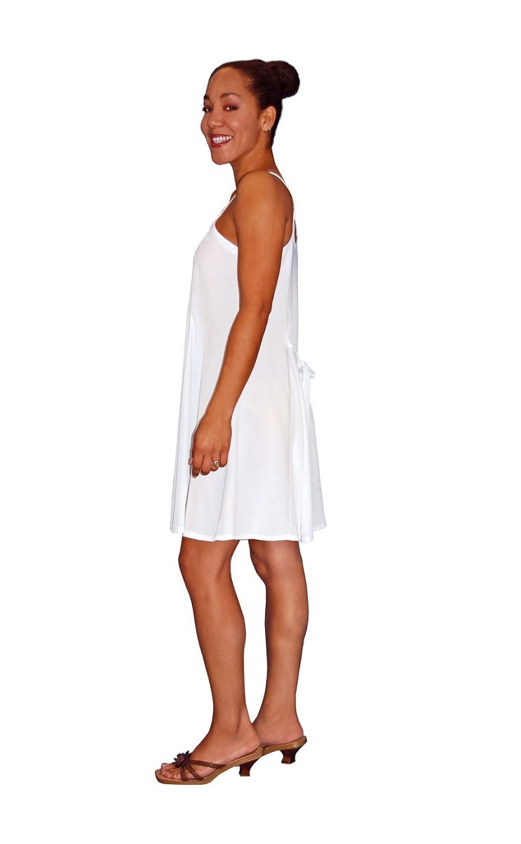 Rayon Short Ribbon Strap Dress